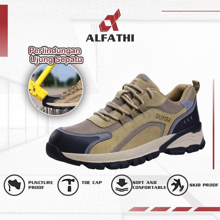 Alfathi Sepatu Safety Sneakers Ori By Guyisa Brown Boyle