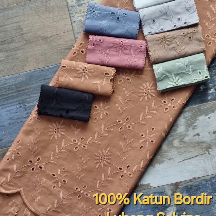 NEW COTTON EMBROIDERY BAHAN KAIN KATUN EMBROIDERY KATBOL