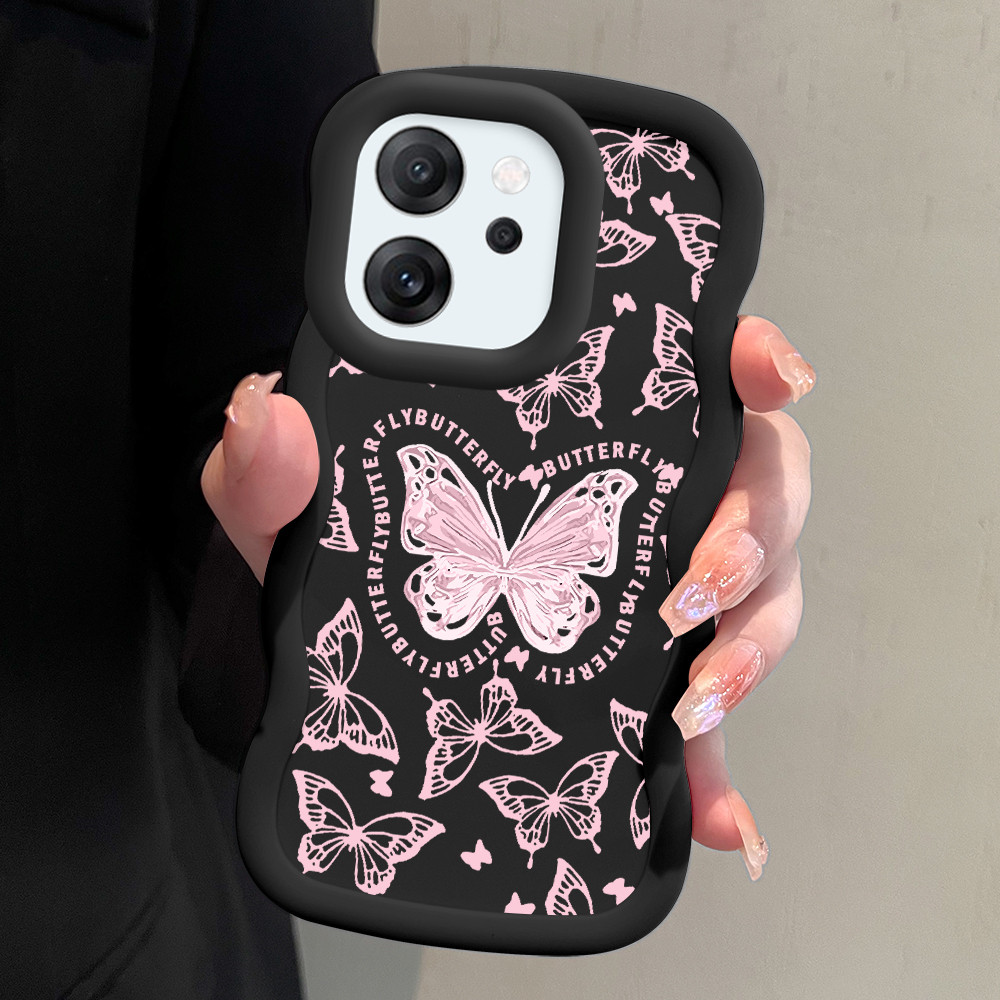 Casing Hp Untuk OPPP Reno 14F 5G Case Softcase Kesing Soft Cassing Kupu 0682