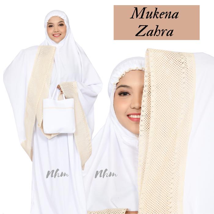 Mukena Dewasa Zahra Polos, Mukena Telekung Traveling Dewasa