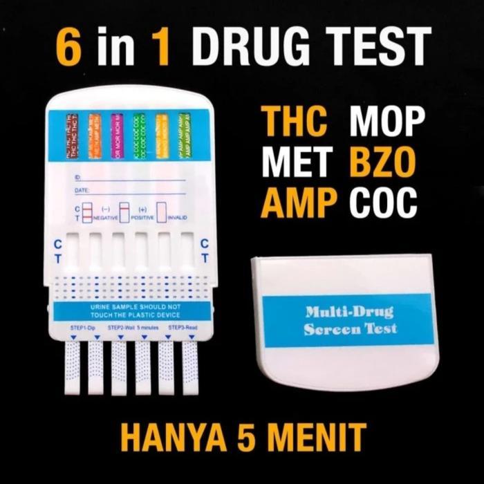 Alat Tes Narkoba 6 Parameter 5 Parameter - Alat Test Narkotika DRUG ABUSE TEST BNN