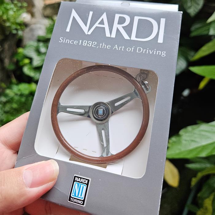 Gantungan Stir Nardi Keychain Nardi Torino Wood