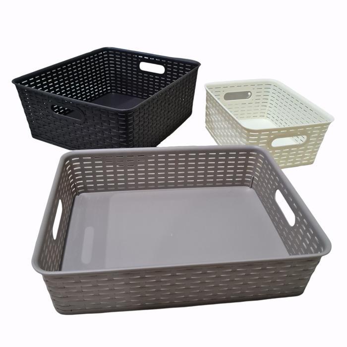 KERANJANG NAMPAN SERBAGUNA DOROTA GREEN LEAF 3302 3303 3304 CONTAINER