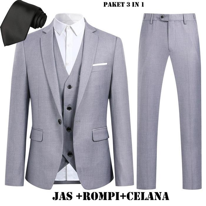 Premium Setelan Jas Formal/Jas Wisuda Setelan Jas Pria Jas /Termurah Setelan Jas Setelan Jas Pria 3