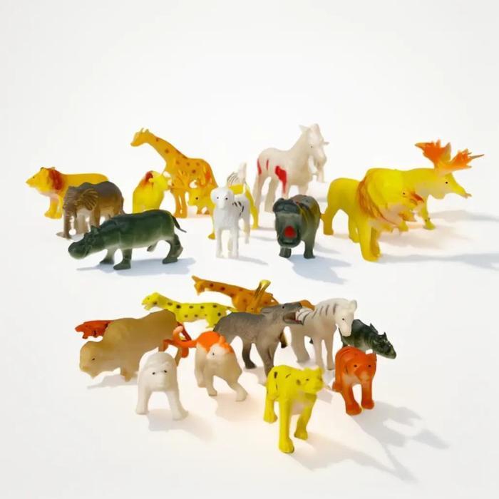 Sekawantoys Mainan Anak Wild Animal12 pcs Kantong / mainan anak hewan hewan [588A]