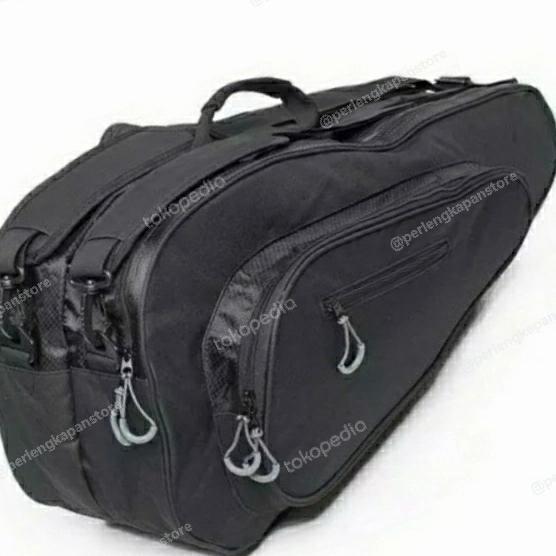Yonex - Tas Raket Badminton/Tenis Jumbo Bahan Cordura Lapis Polyfoam Hitam