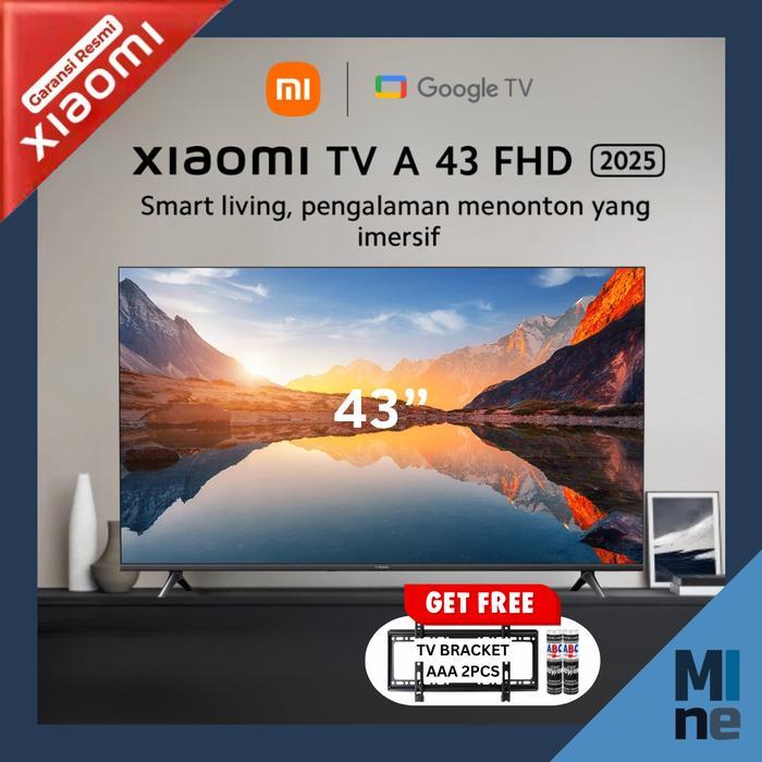 Xiaomi Google TV 43" A 2025 FHD 60Hz HDMI Dolby Audio DTS:X Smart TV 43Inch Televisi 43 Inch - 43" A