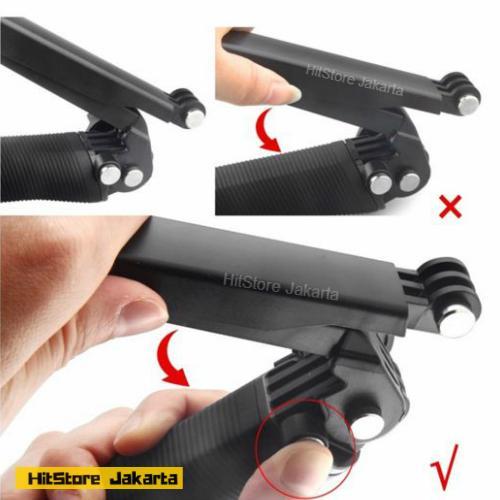 3 Way Monopod Aksesoris Gopro Sjcam Brica Bpro Xiaomi Yi Kogan Pasti Ori
