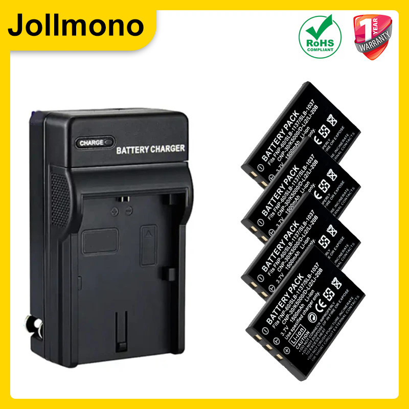 1500mAh NP-60 NP 60 NP60 Battery+LCD USB Charger for  SLB-1037 for Fujifilm NP-60 Kodak