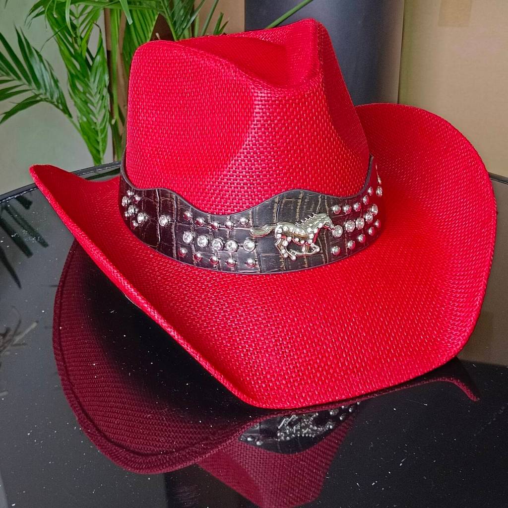 Shapeable Cowboy Hat New Horse Head Accessories Western hat Unisex Cowboy Hat straw cowboy hat