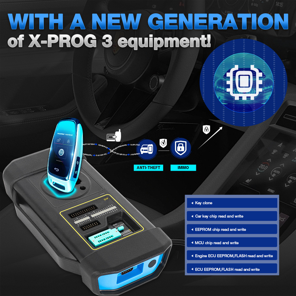 . 2025 Launch X431 Immo Plus X-Prog 3 Key Programmer Car Diagnostic Tools Anti-Theft Programming 38