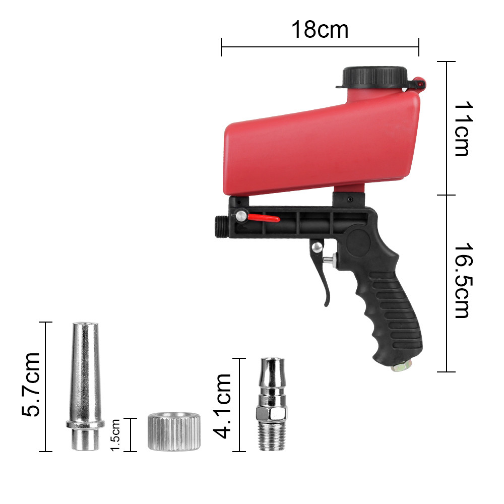 . Rust Blasting Device Pneumatic Sandblasting Set Pneumatic Blasting Set Adjustable Blasting -