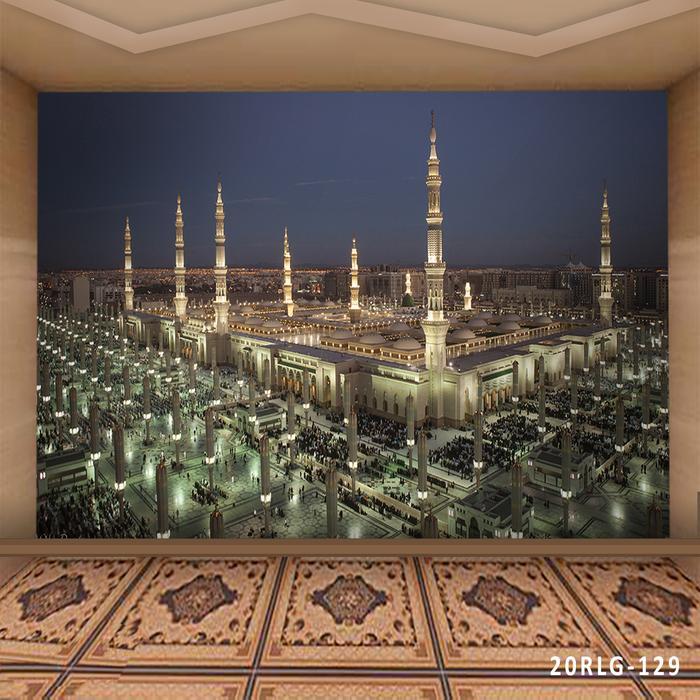 Wallpaper Dinding 3D Custom Islami Masjid Nabawi Madinah (20Rlg-129) Tbk