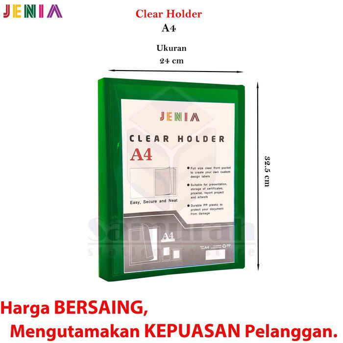 MAP CLEAR HOLDER A4 60 POCKET POLOS / ALBUM KERTAS ISI 60 LEMBAR / KATALOG IJAZAH - AKTE - SURAT