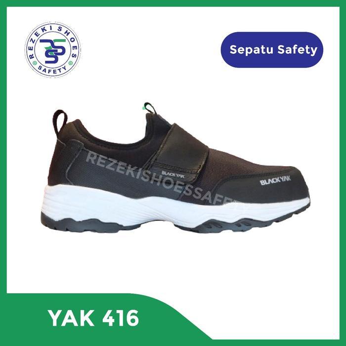 Sepatu Safety Black Yak 416 Velcro - Black Yak 416 Velcro Safety Shoes