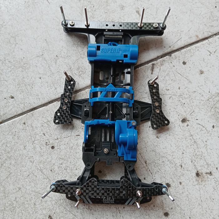 TAMIYA SIDE DAMPER BMAX CHASIS SUPER 2 KARBON [KOSONGAN]