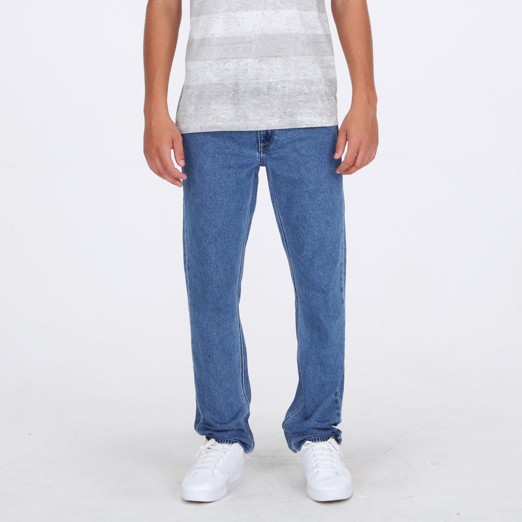 VOLCOM - MLD VORTA SLIM FIT JEANS DEEP RIVER BLUES