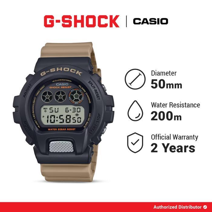 PROMO BESAR G-Shock Jam Tangan Pria DW-6900TU-1A5DR Digital Black Brown Gshock Original