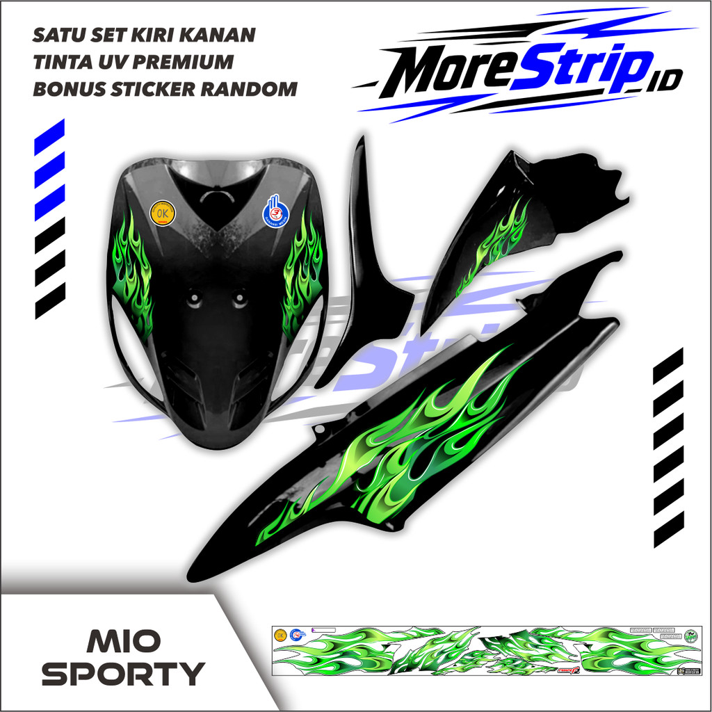 STRIPING MIO SPORTY API ARAI TRANSPARAN