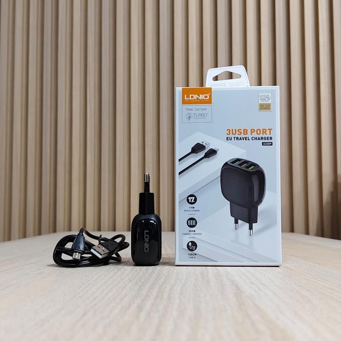 Ldnio Original 100% Charger A4403 A3310 A3309Q Super Fast Charging Type C Micro Lightning 4 Port Usb