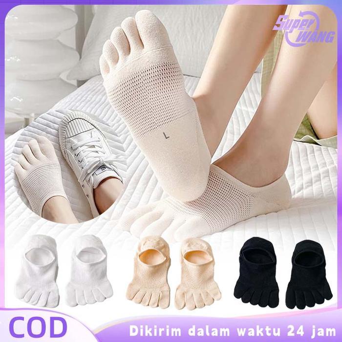 1PAIR KAOS KAKI 5 JARI WANITA KAOS KAKI BERJARI UNIVERSAL KAOS KAKI JARI LIMA WANITA KAOS KAKI JARI