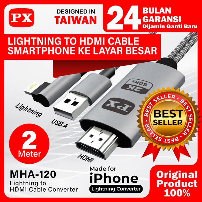 Kabel HDMI Lightning HDMI Dongle MHL Mirroring Cable 4K Anycast Dongle Miracast Mirascreen Ezcast