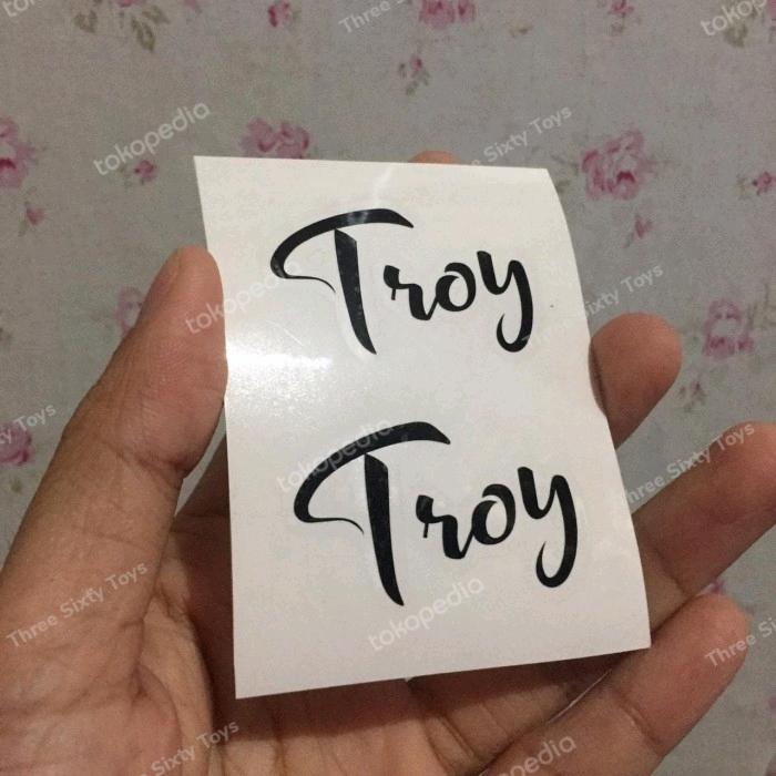 Cutting sticker stiker sepeda lipat frame logo troy vinyl *