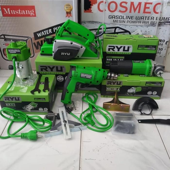 PROMO Louxata - Paket Pertukangan Ryu Mesin Serut+ Jigsaw Ryu+Gerindra Ryu+Profil Tbk