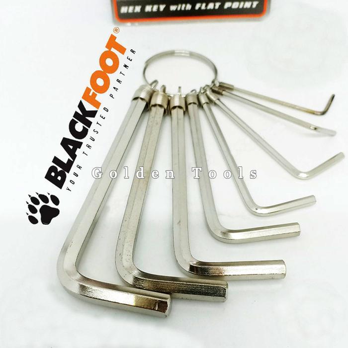 Kunci L Set 8 Pcs Blackfoot Type L Hex Key Wrench