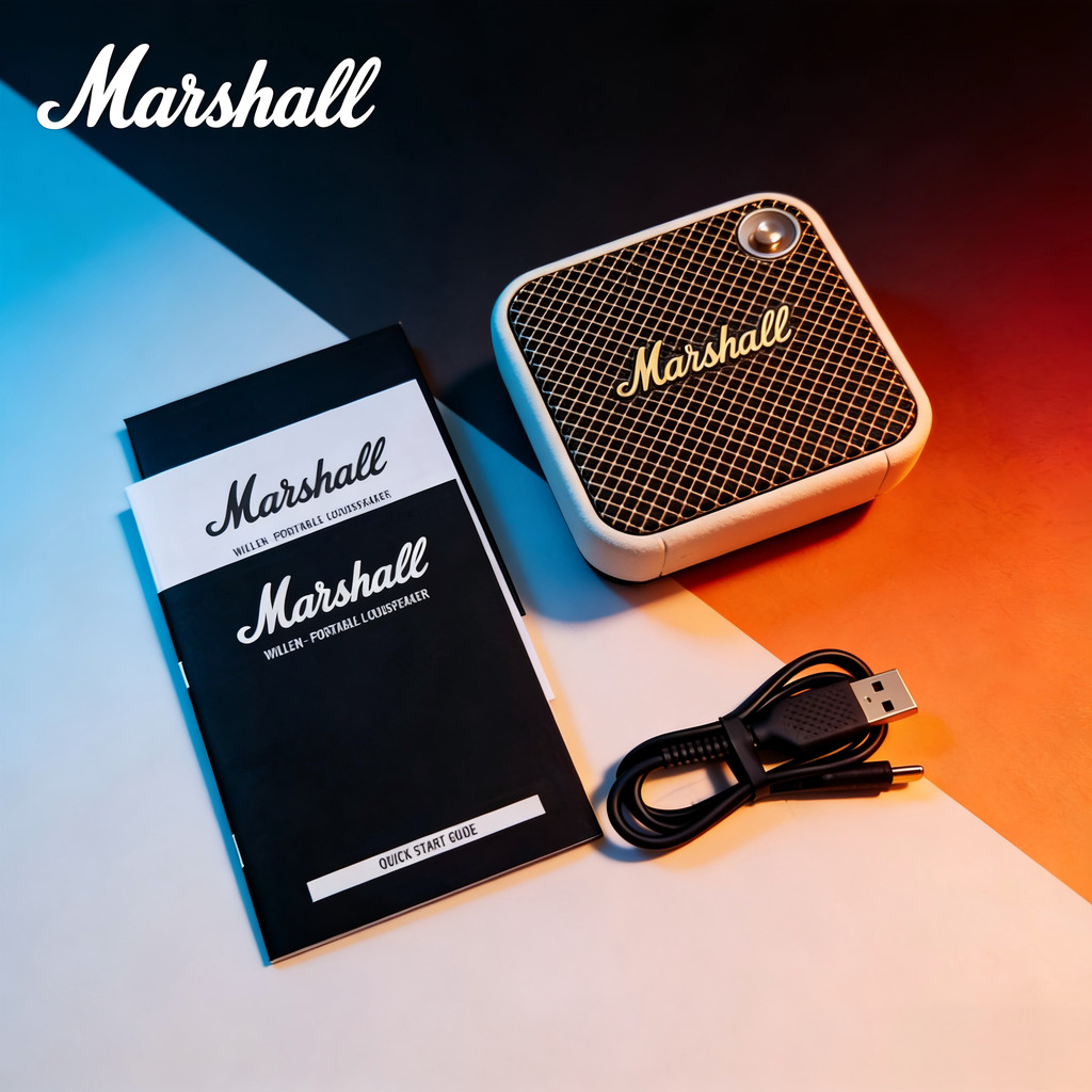 Marshall Willen Mini Portable Waterproof Wireless Bluetooth Speaker Subwoofer for Home Outdoor