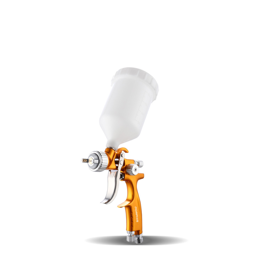 Original PORPHIS Spray Gun MPH-338 LVLP Paint Spray Gun 0.8/1.0mm Nozzle Air Spray Gun Varnish Paint