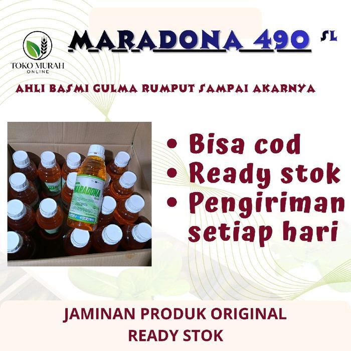 MARADONA 490 SL Glyfosat 1 Liter Herbisida Sistemik Paling Efektif dan Ampuh, Gulma Mati Total