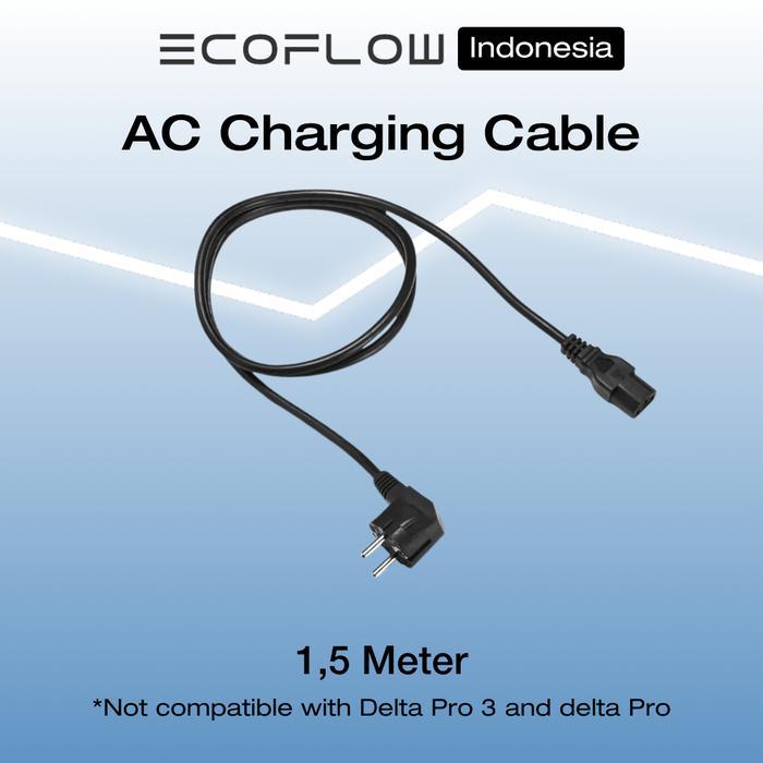 EcoFlow AC Charging Cable - Kabel Charger Power Station EU 1,5m