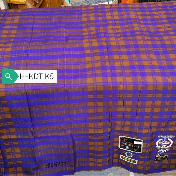 Bisa Cod - Sarung Hidayat Kotak Kdt Sutra Mewah Elegant