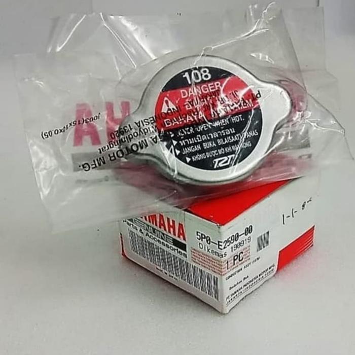 Tutup Radiator Vixion ,Mx ,R25 ,R 25 Asli Ori Yamaha 5P0 E2590 00