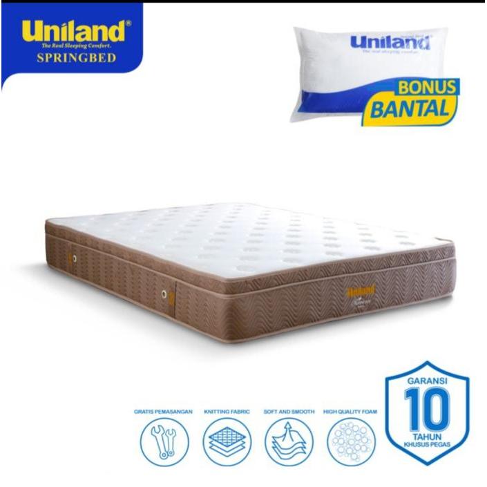 Uniland Springbed 180 x 200 Plushtop -Rose Gold Hanya Kasur