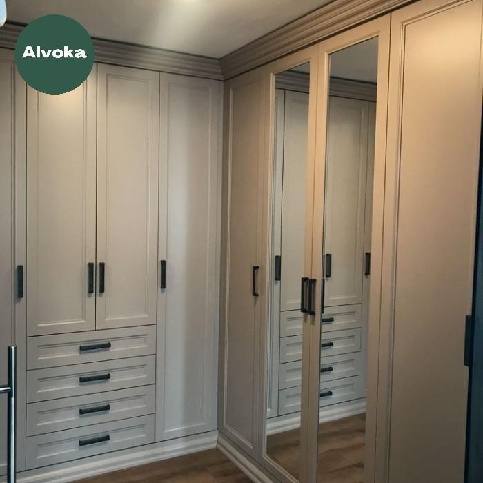 Lemari Pakaian Wardrobe Walk In Closet Custom - Finishing Duco -Gratisongkir