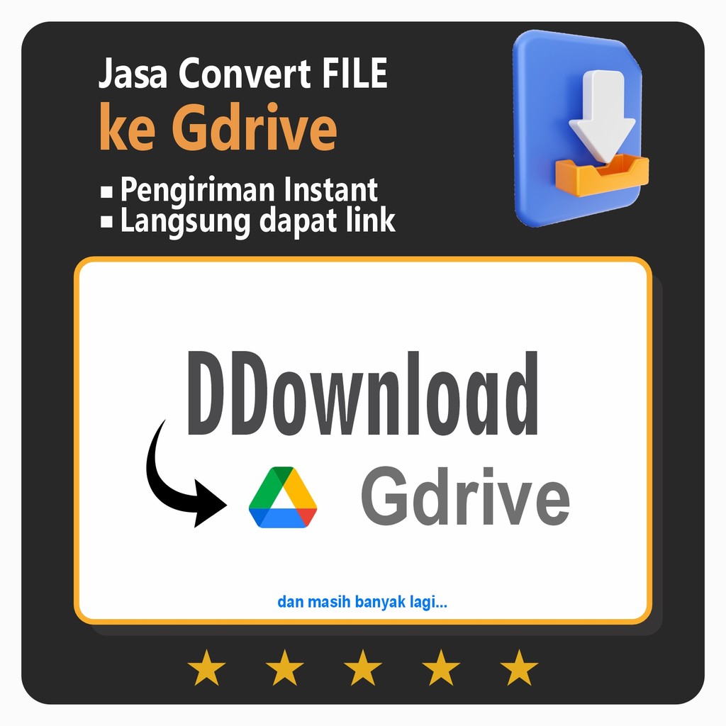 Jasa Convert / Download DDownload [Per 100MB]