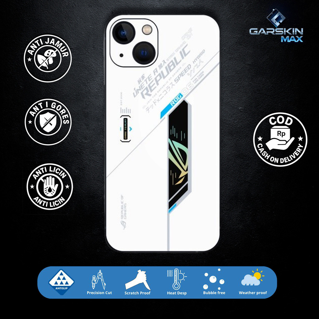 Garskin Skin Iphone 13 desain rogg Fullbody / Backonly | Anti Gores | Bisa Custom | Kode - B80