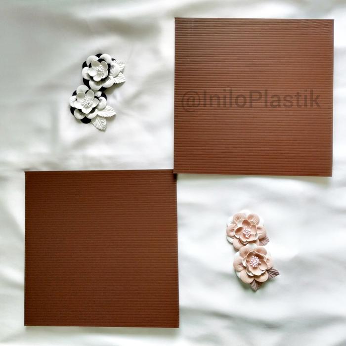 Tatakan Kue Kotak / Cake Board / Alas Kue Tart Coklat Kotak 22 Cm