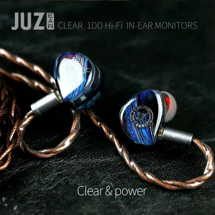 JUZEAR Clear 10mm LCP 1DD HiFi IEMs Dynamic In Ear Earphone DJ Monitor