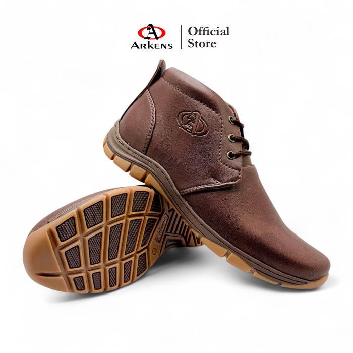 ARKENS AB-2003 SEPATU KULIT BOOT SEPATU KASUAL SEPATU KERJA SEPATU KANTOR PRIA DEWASA BOOT