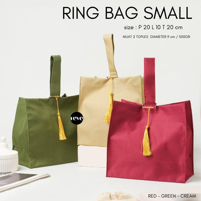 Ring Bag Small Tas Hampers Souvenir Goodie Bag Natal Idul Fitri Cny 20X10X20 Anti Air Populer