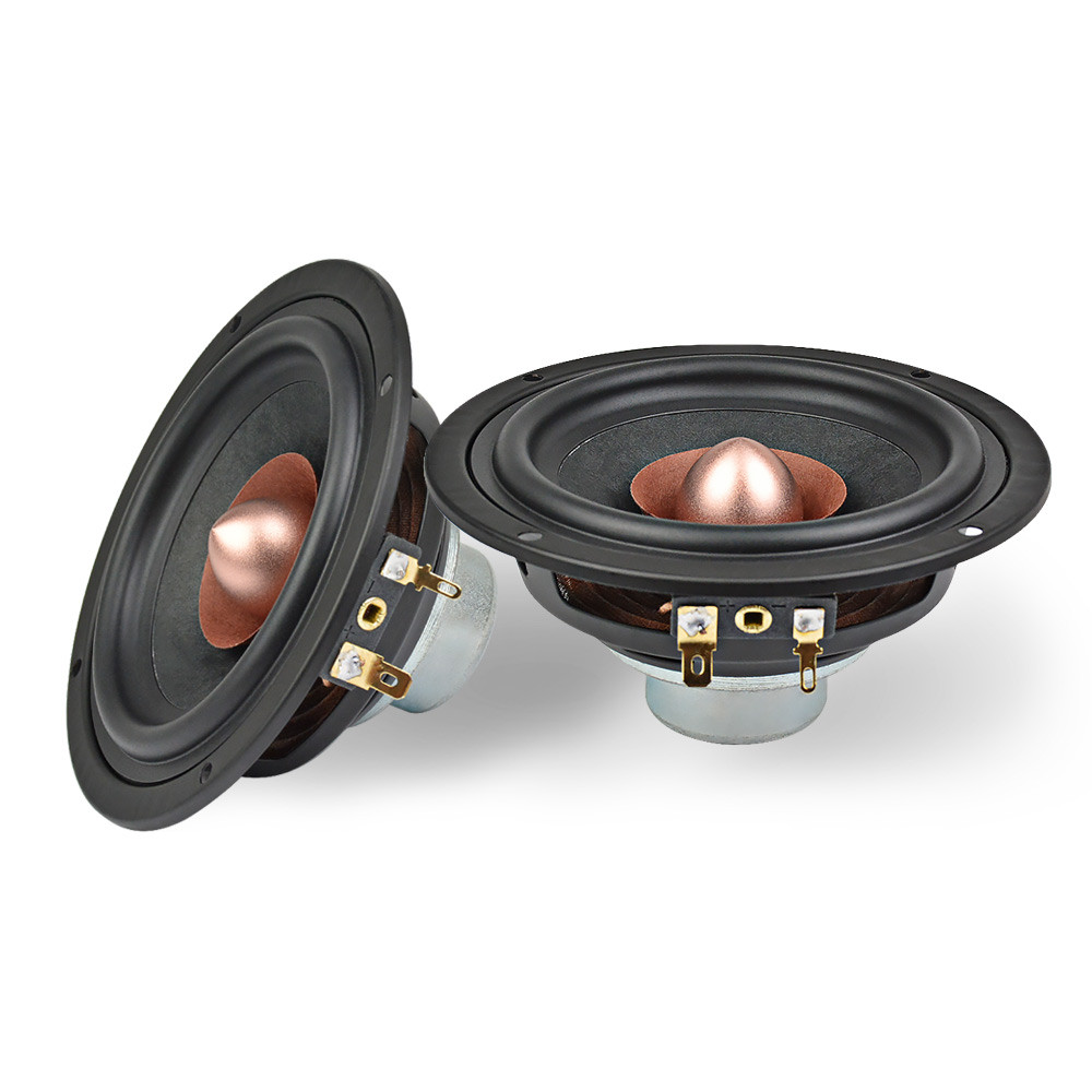 . Aiyima 2Pcs 4Inch Audio Portable Speakers Full Range Middle Bass 4Ohm -