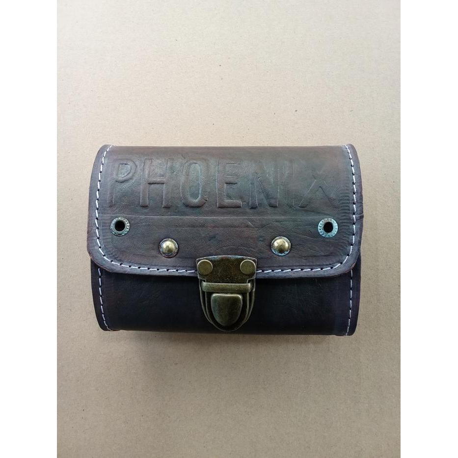 Tas Sadel Sepeda Onthel Merk Phoenix 14cm X 6cm X 9cm