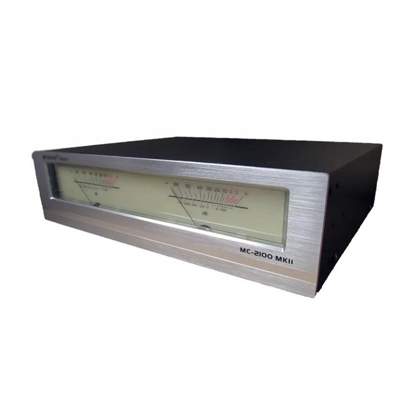 AUDIO VU LEVEL METER MC-2100MKII WITH ANALOG NEEDLE DISPLAY RACK-MOUNTABLE DB METER FOR POWER