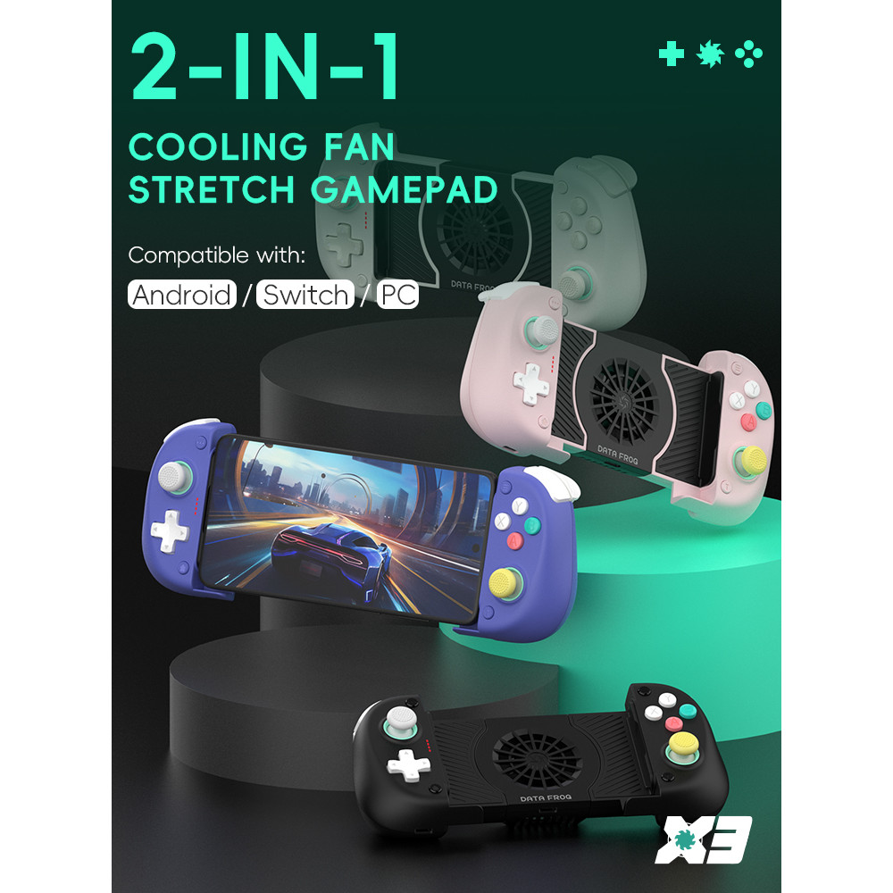 X3 Wireless Gamepad for PUBG/COD Mobile, Android Samsung Galaxy S24/Redmi 13C