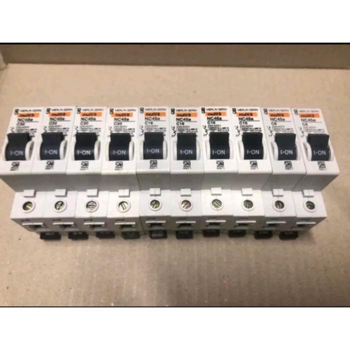 Mcb Merlin Gerin Nc45A 1Phase 6A 10A 16A 20A #Gratisongkir