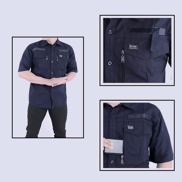 baju kemeja tactical w tac lengan pendek