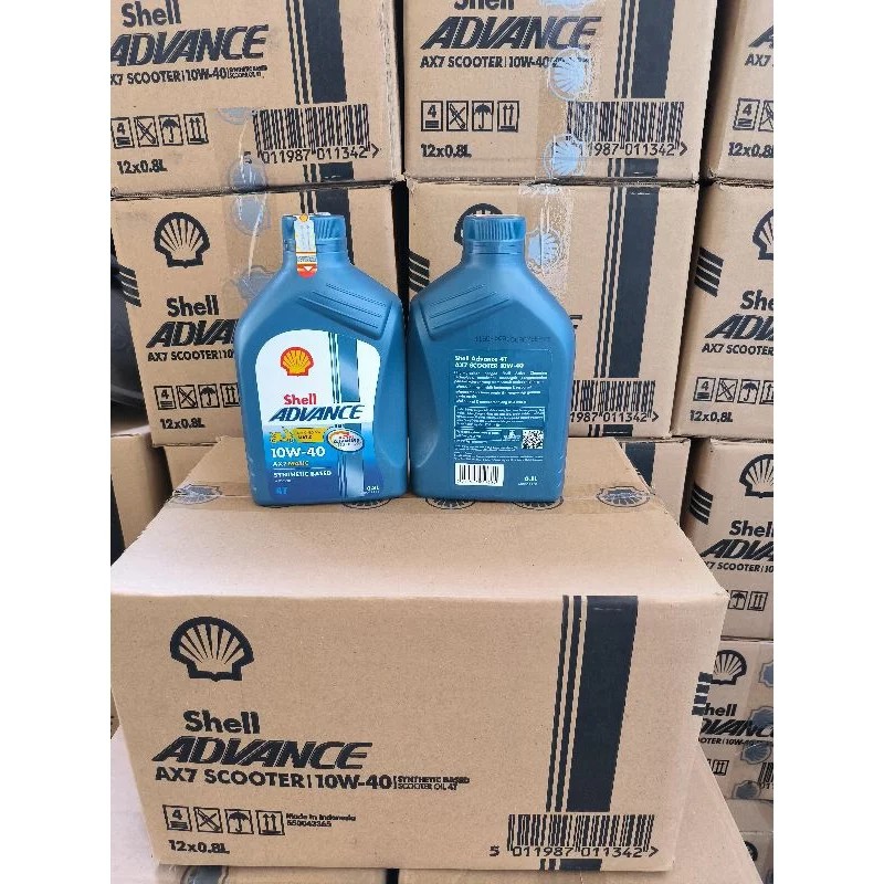 1 Dus Oli Shell Advance Ax7 Matic 800ml per dus Berkualitas